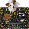Music DJ Master Dog Food Mat - Medium w/ Name or Text