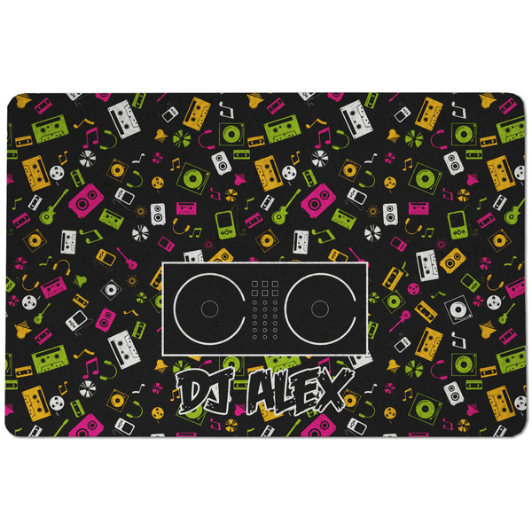 Custom Music DJ Master Dog Food Mat w/ Name or Text