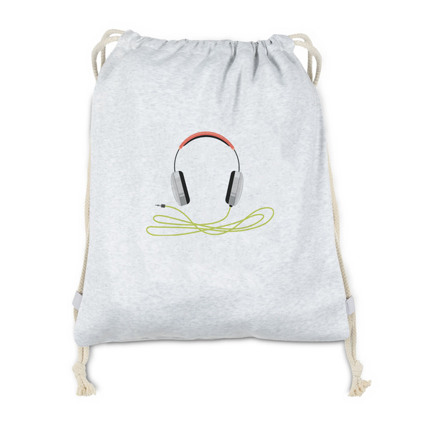 Custom DJ Music Master Drawstring Backpack - Sweatshirt Fleece - Double Sided (Personalized)