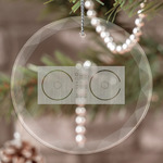 Music DJ Master Engraved Glass Ornament