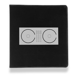 DJ Music Master Leather Binder - 1" - Black (Personalized)