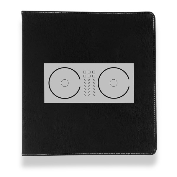 DJ Music Master Leather Binder - 1" - Black - Front View