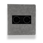 DJ Music Master Leather Binder - 1" - Grey (Personalized)