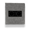 DJ Music Master Leather Binder - 1" - Grey (Personalized)