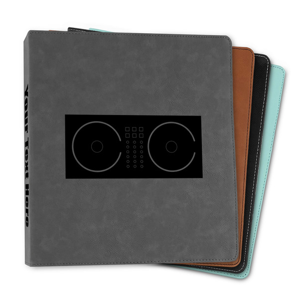 Custom DJ Music Master Leather Binder - 1" (Personalized)