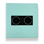 DJ Music Master Leather Binder - 1" - Teal (Personalized)