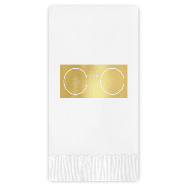 Custom DJ Music Master Guest Napkins - Foil Stamped