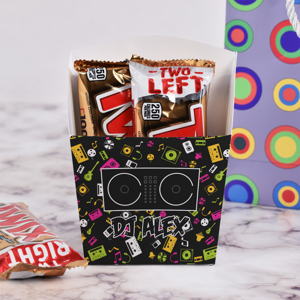 DJ Music Master French Fry Favor Box - w/ Treats View
