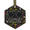 Music DJ Master Frosted Glass Ornament - Hexagon