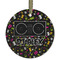 Music DJ Master Frosted Glass Ornament - Round