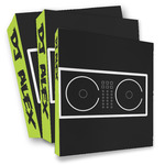 DJ Music Master 3 Ring Binder - Full Wrap (Personalized)