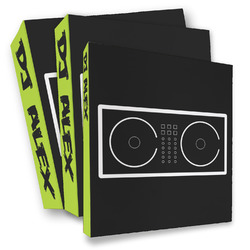 DJ Music Master 3 Ring Binder - Full Wrap (Personalized)