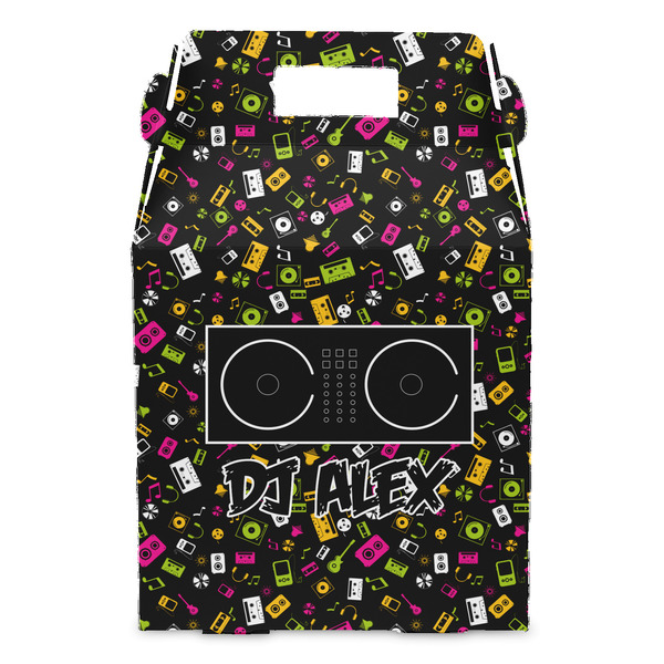 DJ Music Master Gable Favor Box - Front