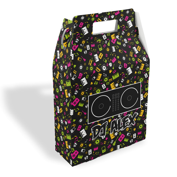 Custom DJ Music Master Gable Favor Box (Personalized)