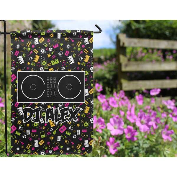Music DJ Master Garden Flag - Outside In Flowers