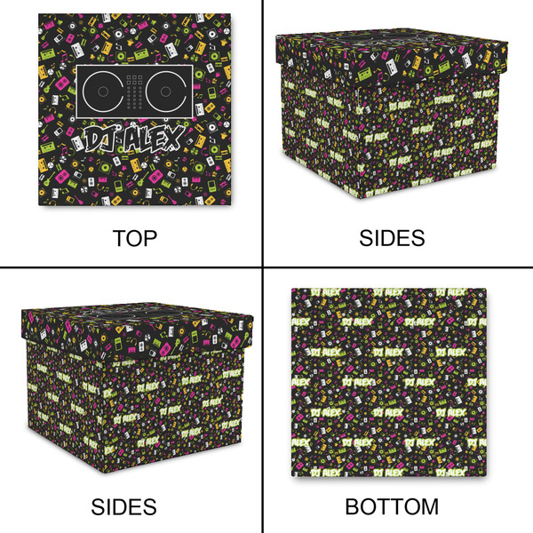 DJ Music Master Gift Boxes with Lid - Canvas Wrapped - Large - Approval