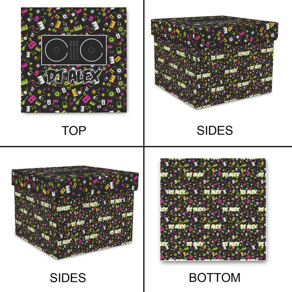 DJ Music Master Gift Boxes with Lid - Canvas Wrapped - Medium - Approval