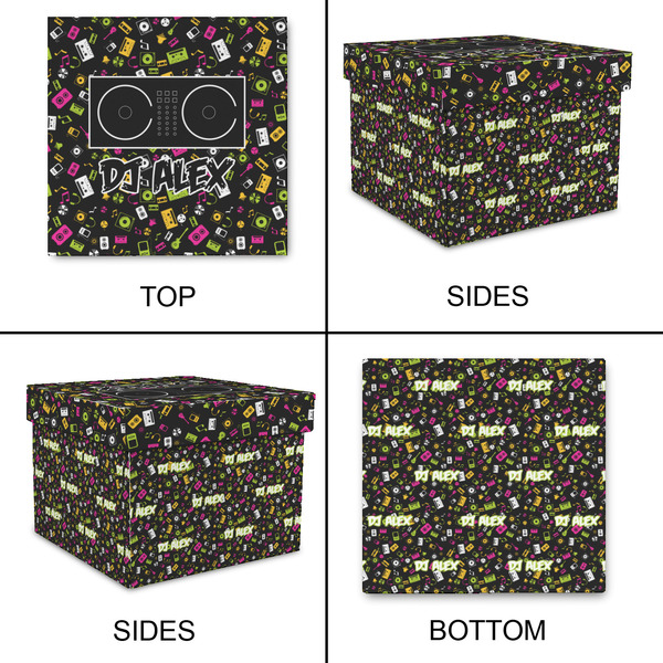 DJ Music Master Gift Boxes with Lid - Canvas Wrapped - Small - Approval