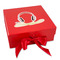 DJ Music Master Gift Boxes with Magnetic Lid - Red - Front