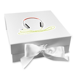 DJ Music Master Gift Box with Magnetic Lid - White