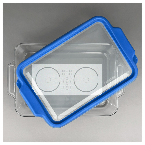 DJ Music Master Glass Baking Dish - FRONT w/ LID (13x9)