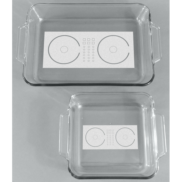 DJ Music Master Glass Baking Dish Set - FRONT