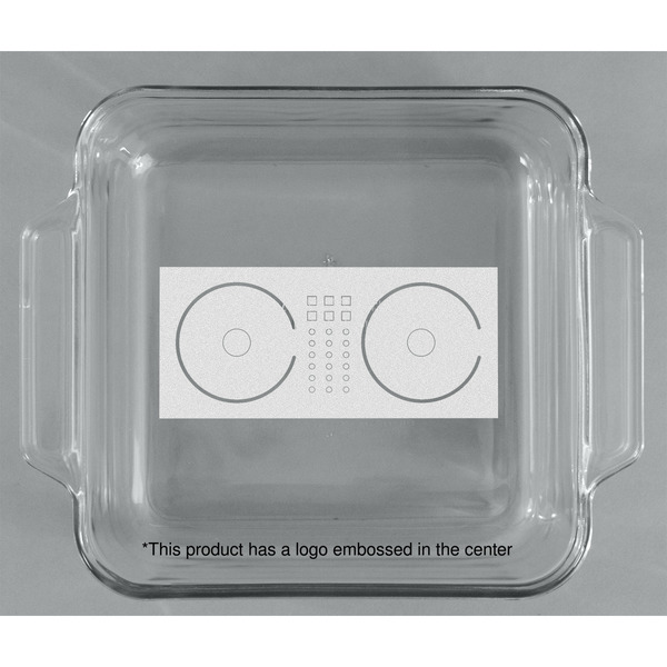 DJ Music Master Glass Cake Dish - APPROVAL (8x8)