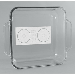 DJ Music Master Glass Cake Dish - 8in x 8in