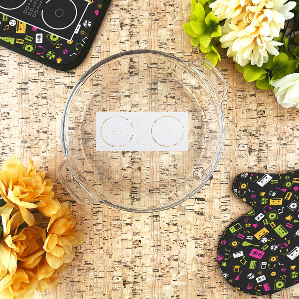 DJ Music Master Glass Pie Dish - LIFESTYLE
