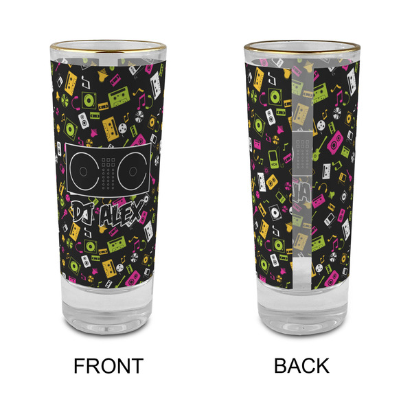 DJ Music Master Glass Shot Glass - 2 oz - Single - APPROVAL