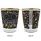 DJ Music Master Glass Shot Glass - with gold rim - APPROVAL
