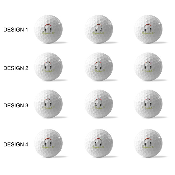 DJ Music Master Golf Balls - Generic - Set of 12 - APPROVAL