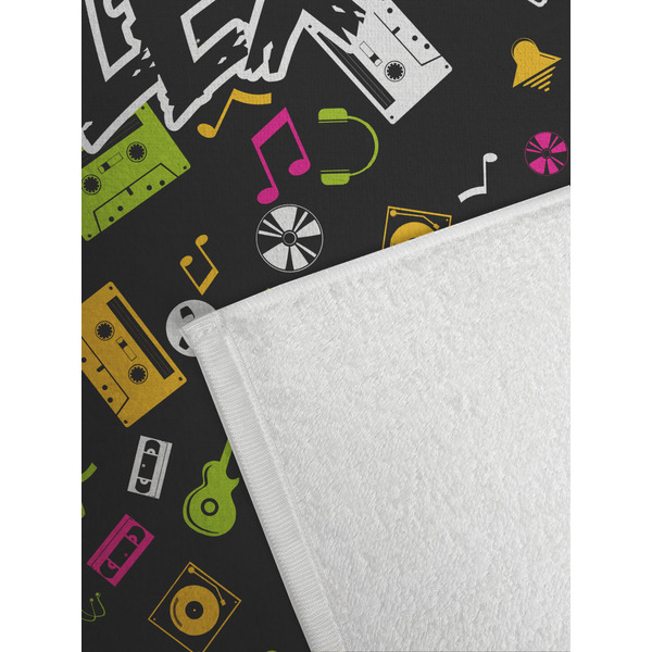 DJ Music Master Golf Towel - DETAIL (Small Full Print)