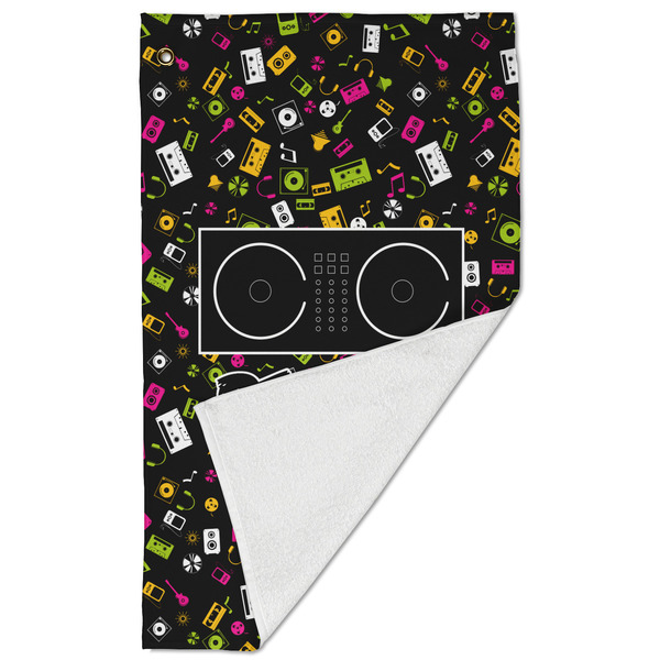 DJ Music Master Golf Towel - Folded (Large)