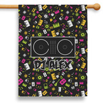 DJ Music Master 28" House Flag (Personalized)