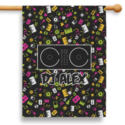 DJ Music Master 28" House Flag - Double Sided (Personalized)