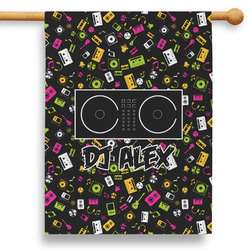 DJ Music Master 28" House Flag (Personalized)