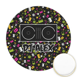 DJ Music Master Printed Cookie Topper - 2.5" (Personalized)