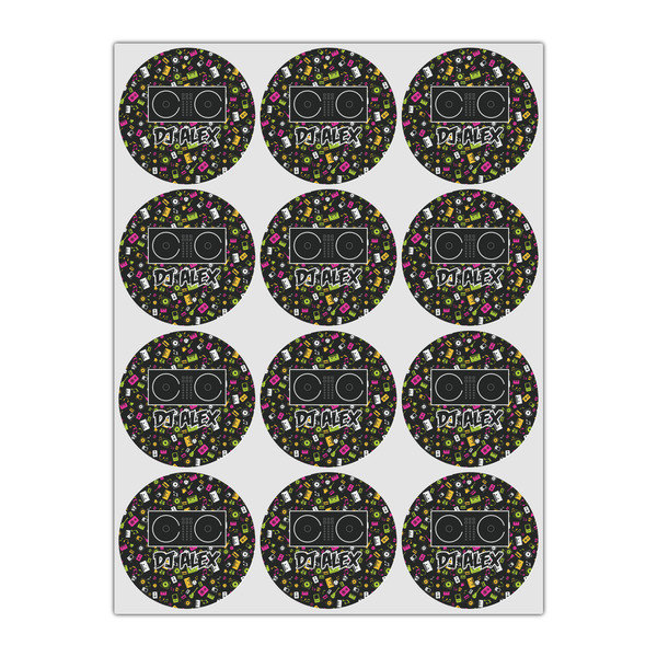 DJ Music Master Icing Circle - Small - Set of 12