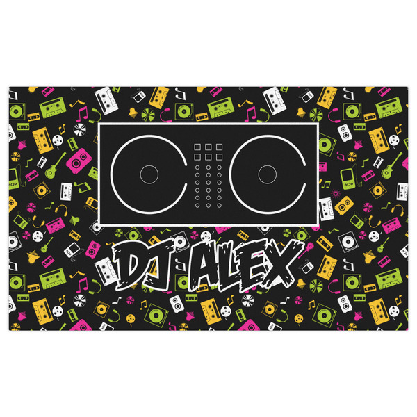 DJ Music Master Indoor / Outdoor Rug - 3'x5' - Front Flat