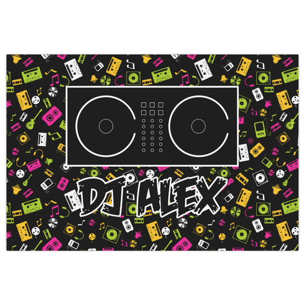 DJ Music Master Indoor / Outdoor Rug - 4'x6' - Front Flat