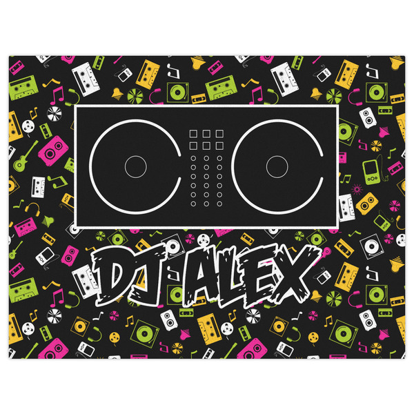 DJ Music Master Indoor / Outdoor Rug - 6'x8' - Front Flat