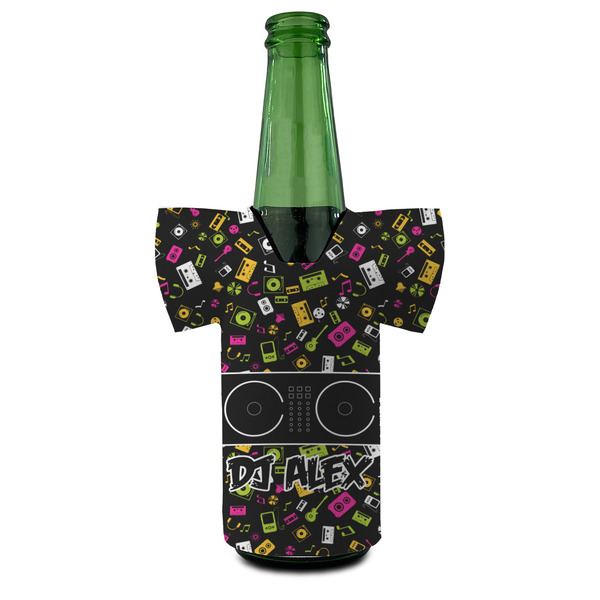 DJ Music Master Jersey Bottle Cooler - Set of 4 - FRONT (on bottle)