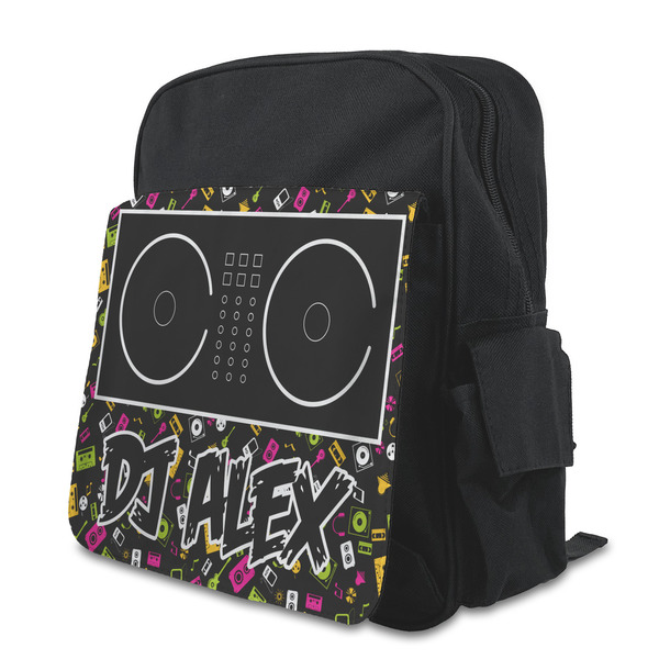 Custom DJ Music Master Preschool Backpack (Personalized)