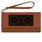 DJ Music Master Ladies Wallet - Leather - Rawhide - Front View