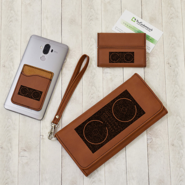 DJ Music Master Leather Phone Wallet, Ladies Wallet & Business Card Case