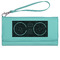DJ Music Master Ladies Wallet - Leather - Teal - Front View