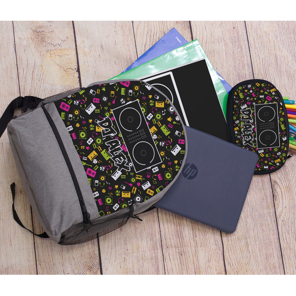 DJ Music Master Large Backpack - Gray - With Stuff