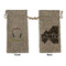 Music DJ Master Large Burlap Gift Bag - Front & Back (Personalized)