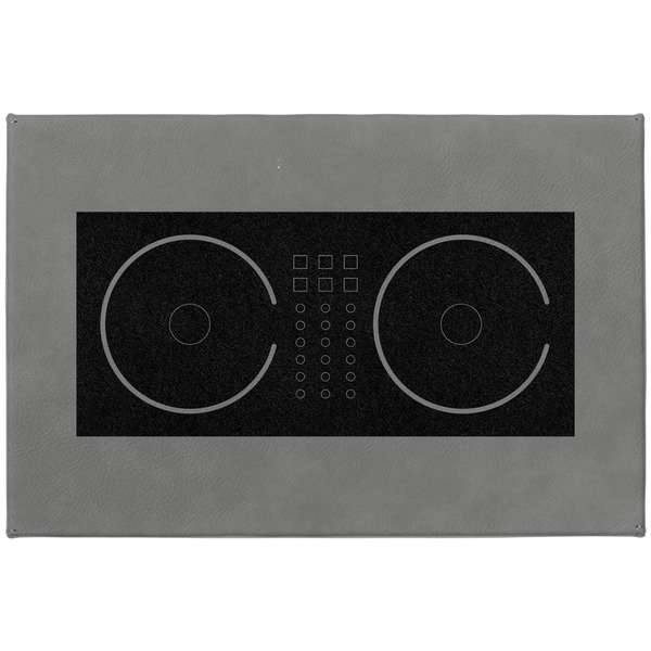 DJ Music Master Large Engraved Gift Box with Leather Lid - Approval